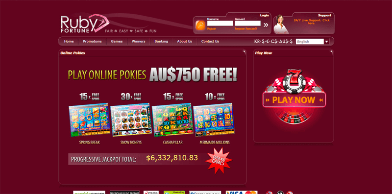 Ruby fortune casino download