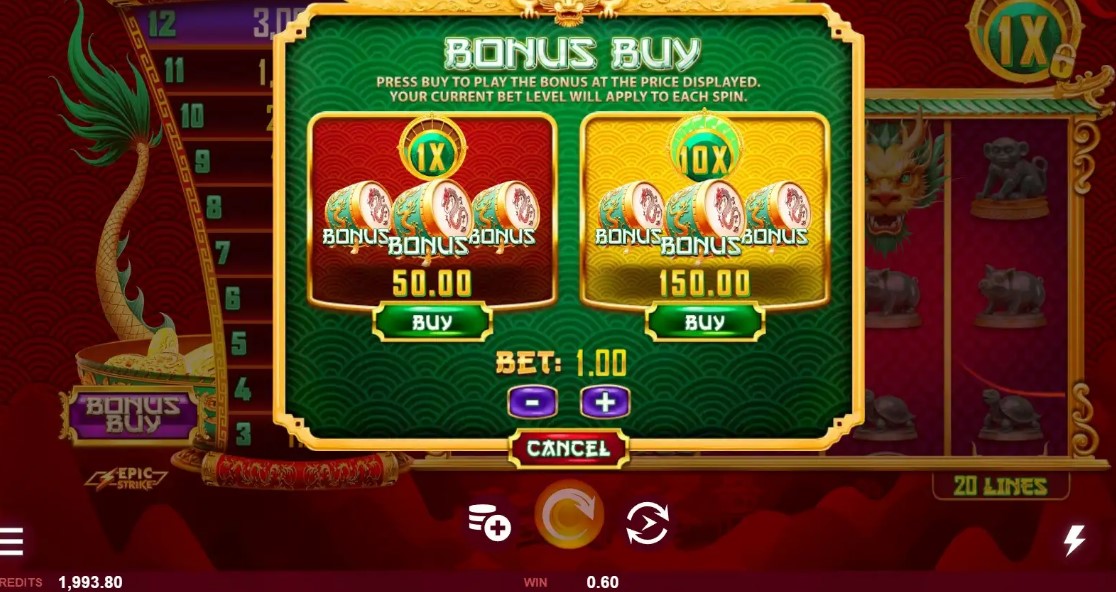 12 Fortune Dragons game