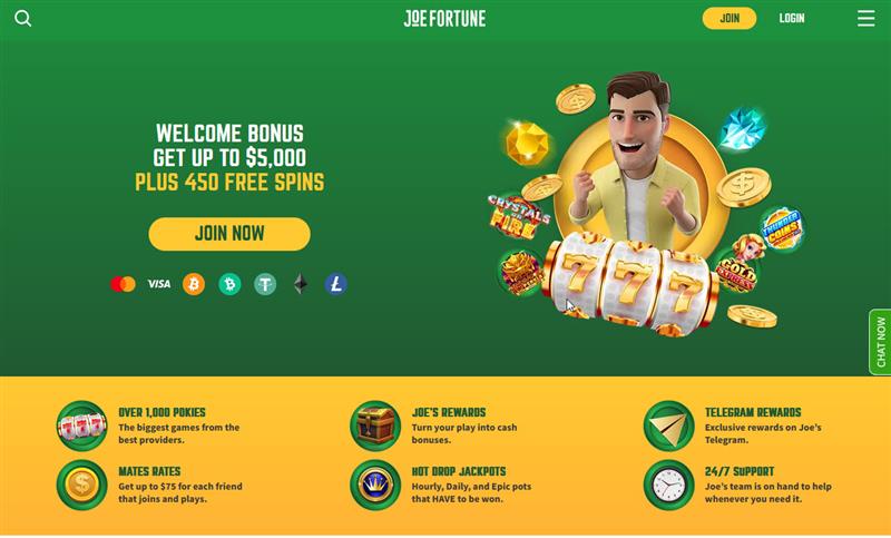 Joe Fortune Casino Review