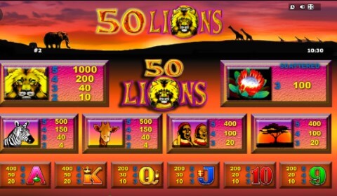 50 Lions Slot