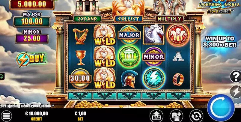 Zeus Lightning Riches slot play